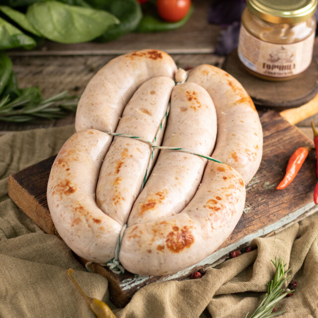 Колбаса домашняя жареная из мяса птицы